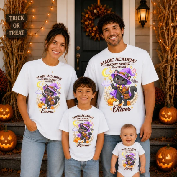 magic academy family matching shirt baby bodysuit