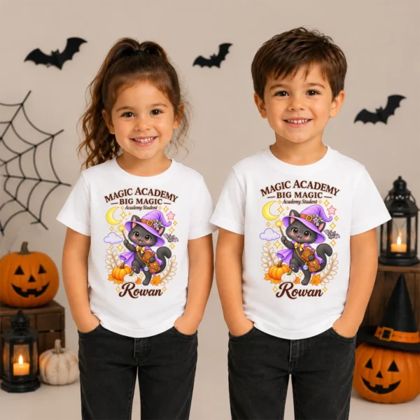 Personalized Magic Academy Little Magic Little Student Shirt/Bodysuit — toddler shirt mockup magic academy family matching shirt baby bodysuit product photo