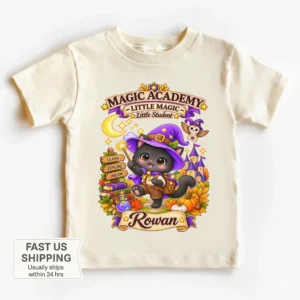 personalized magic academy toddler shirt t-shirt