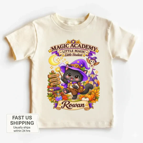 personalized magic academy toddler shirt t-shirt