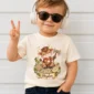 personalized minotaur baby bodysuit styled product photo
