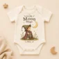 personalized moon mage baby bodysuit product photo