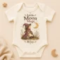 personalized moon mage baby bodysuit product photo
