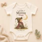 personalized moon mage baby bodysuit product photo