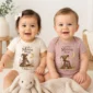 personalized moon mage baby bodysuit model mockup