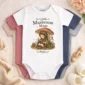 personalized mushroom mage baby bodysuit color options