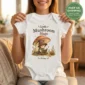 personalized mushroom mage baby bodysuit product photo