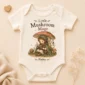 personalized mushroom mage baby bodysuit product photo