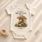 personalized mushroom mage baby bodysuit product photo