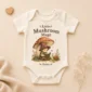 personalized mushroom mage baby bodysuit product photo