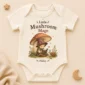 personalized mushroom mage baby bodysuit product photo