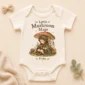 personalized mushroom mage baby bodysuit product photo