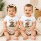 personalized mushroom mage baby bodysuit model mockup