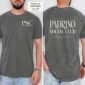 personalized padrino shirt t-shirt close-up detail