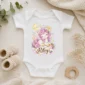 personalized pegasus baby bodysuit mockup view