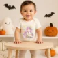 personalized pegasus baby bodysuit close-up detail