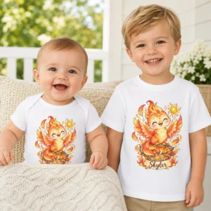 personalized phoenix baby bodysuit