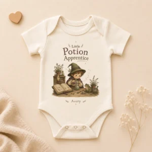 personalized potion apprentice baby bodysuit