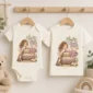 personalized princess pea baby bodysuit product photo