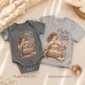 personalized princess pea baby bodysuit product photo