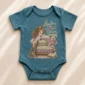 personalized princess pea baby bodysuit styled product photo