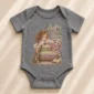 personalized princess pea baby bodysuit close-up detail