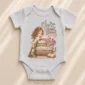 personalized princess pea baby bodysuit product photo