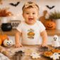 personalized baby bodysuit mockup view
