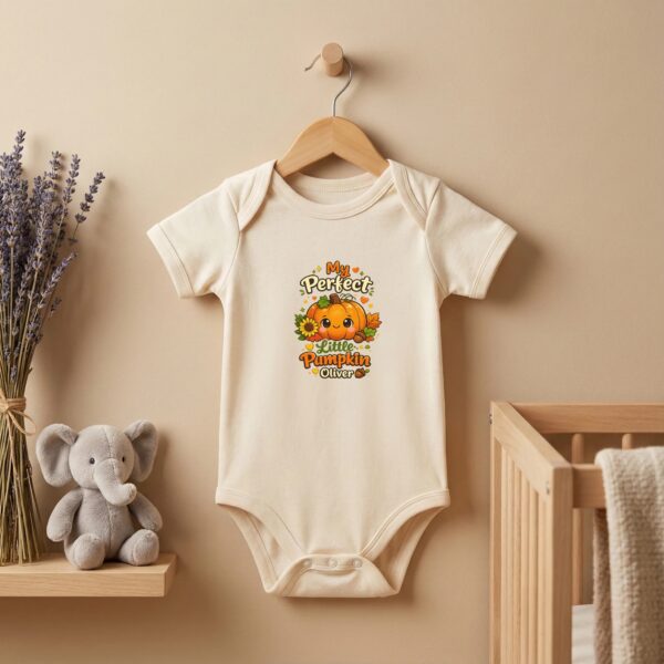 Personalized My Perfect Little Pumpkin Baby Bodysuit personalized baby bodysuit product detail