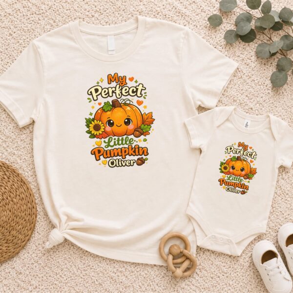 Personalized My Perfect Little Pumpkin Baby Bodysuit personalized baby bodysuit product photo