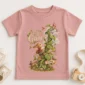 personalized rabbit baby bodysuit alternate angle