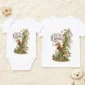 personalized rabbit baby bodysuit product photo