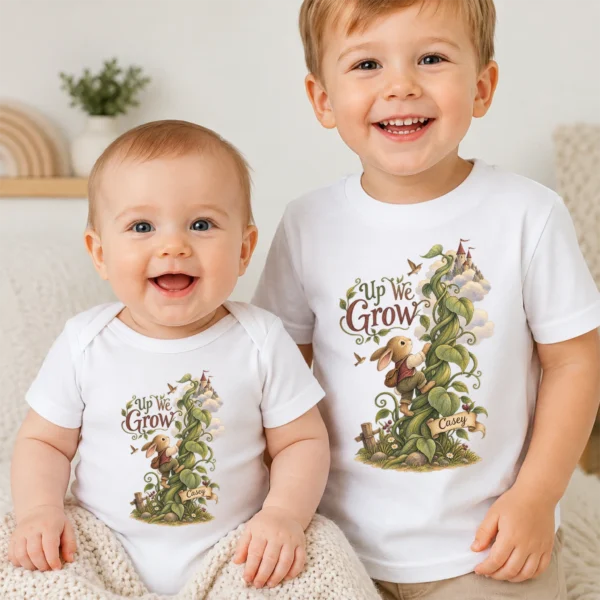 personalized rabbit baby bodysuit