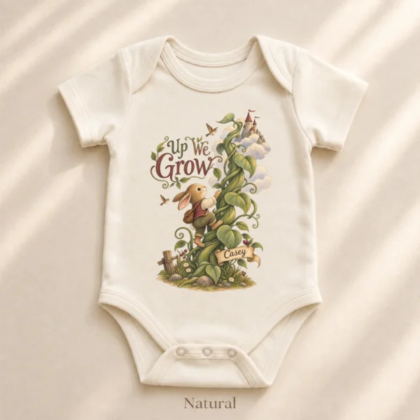 Personalized Rabbit Adventure or Shirt or Baby Bodysuit — alternate product mockup personalized rabbit baby bodysuit product photo