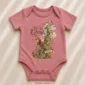 personalized rabbit baby bodysuit product photo