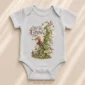personalized rabbit baby bodysuit lifestyle scene