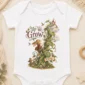 personalized rabbit baby bodysuit baby bodysuit mockup