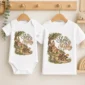 personalized slow and steady baby bodysuit lifestyle scene