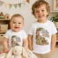 personalized slow and steady baby bodysuit product photo