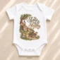 personalized slow and steady baby bodysuit product photo
