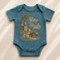 personalized slow and steady baby bodysuit product photo