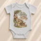 personalized slow and steady baby bodysuit product photo