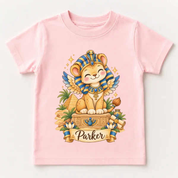 Personalized Sphinx Baby Bodysuit, Ancient Egypt Toddler Shirt — toddler shirt mockup personalized sphinx baby bodysuit product photo