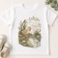 personalized swan baby bodysuit front view