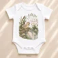 personalized swan baby bodysuit