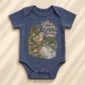 personalized swan baby bodysuit product photo