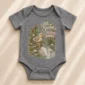 personalized swan baby bodysuit product detail