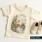 personalized swan baby bodysuit product photo