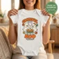 personalized Thanksgiving ghost shirt baby bodysuit mockup view