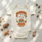 personalized Thanksgiving ghost shirt baby bodysuit close-up detail